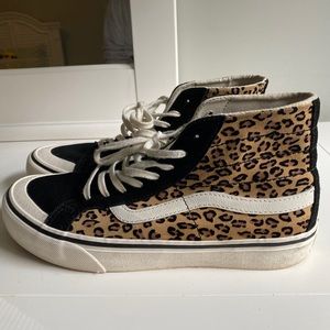 High Top Vans Leopard Print